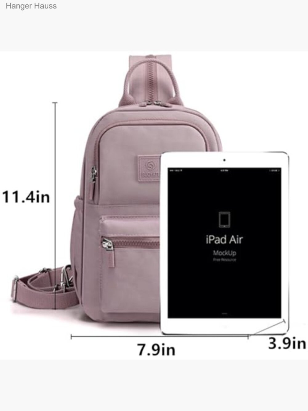 Convertible Sling Backpack Purse Waterproof Nylon Daypack Travel - Picture 3 of 6